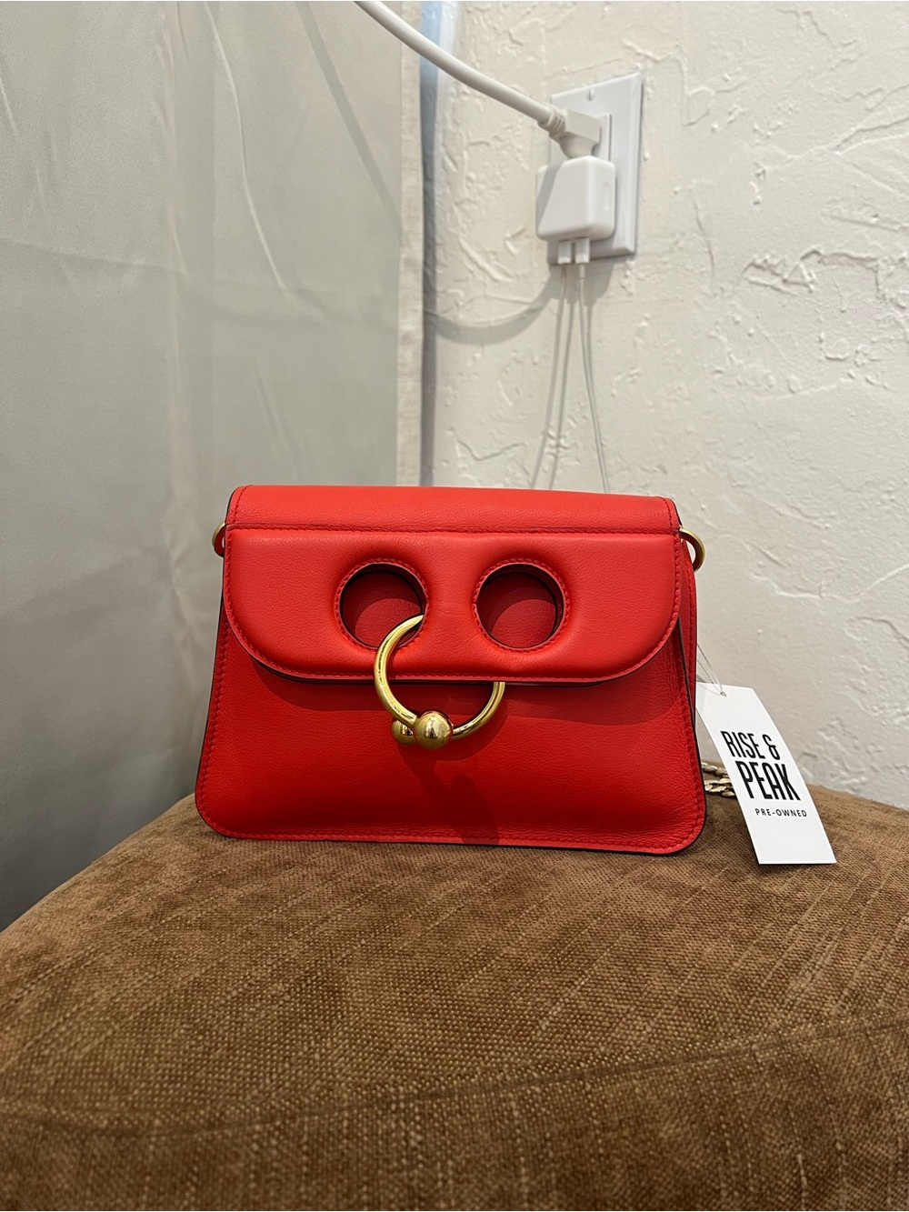 J.W. Anderson Pierce red chain mini crossbody